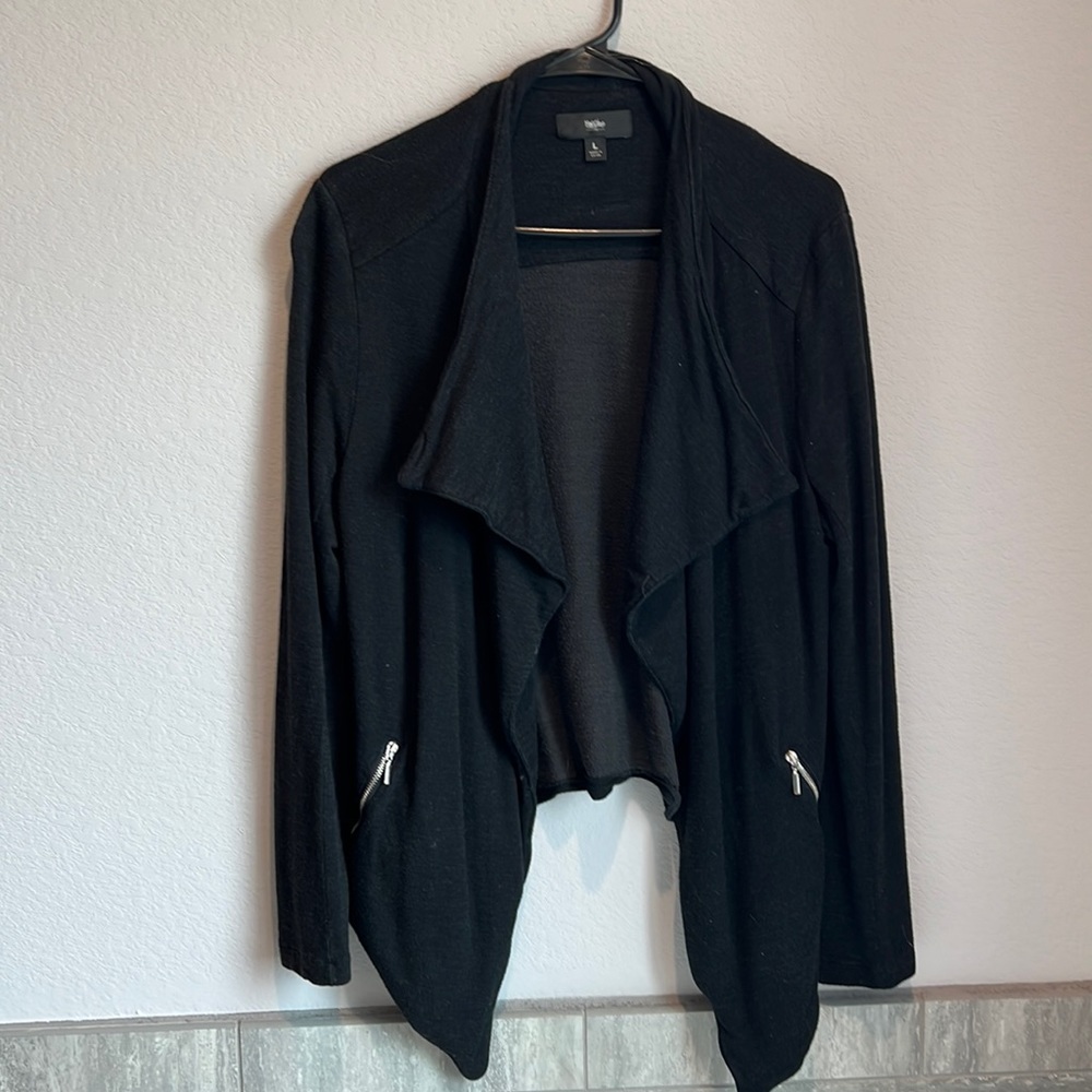 Mossimo black open jacket